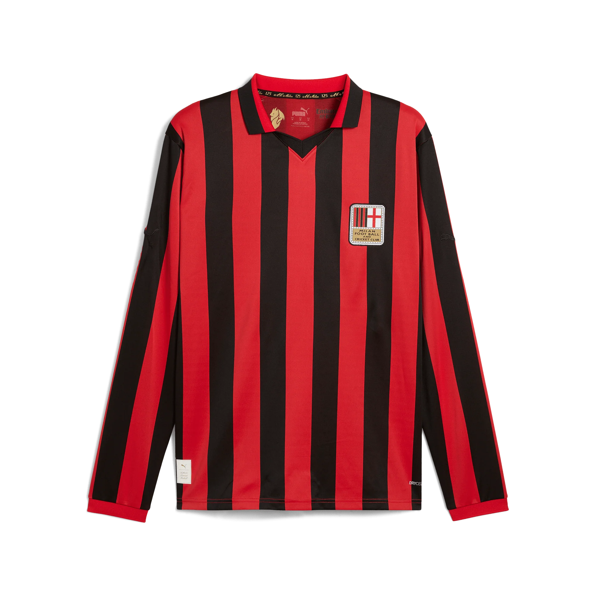 AC Milan 125th Anniversary Adults Jersey LS - Black