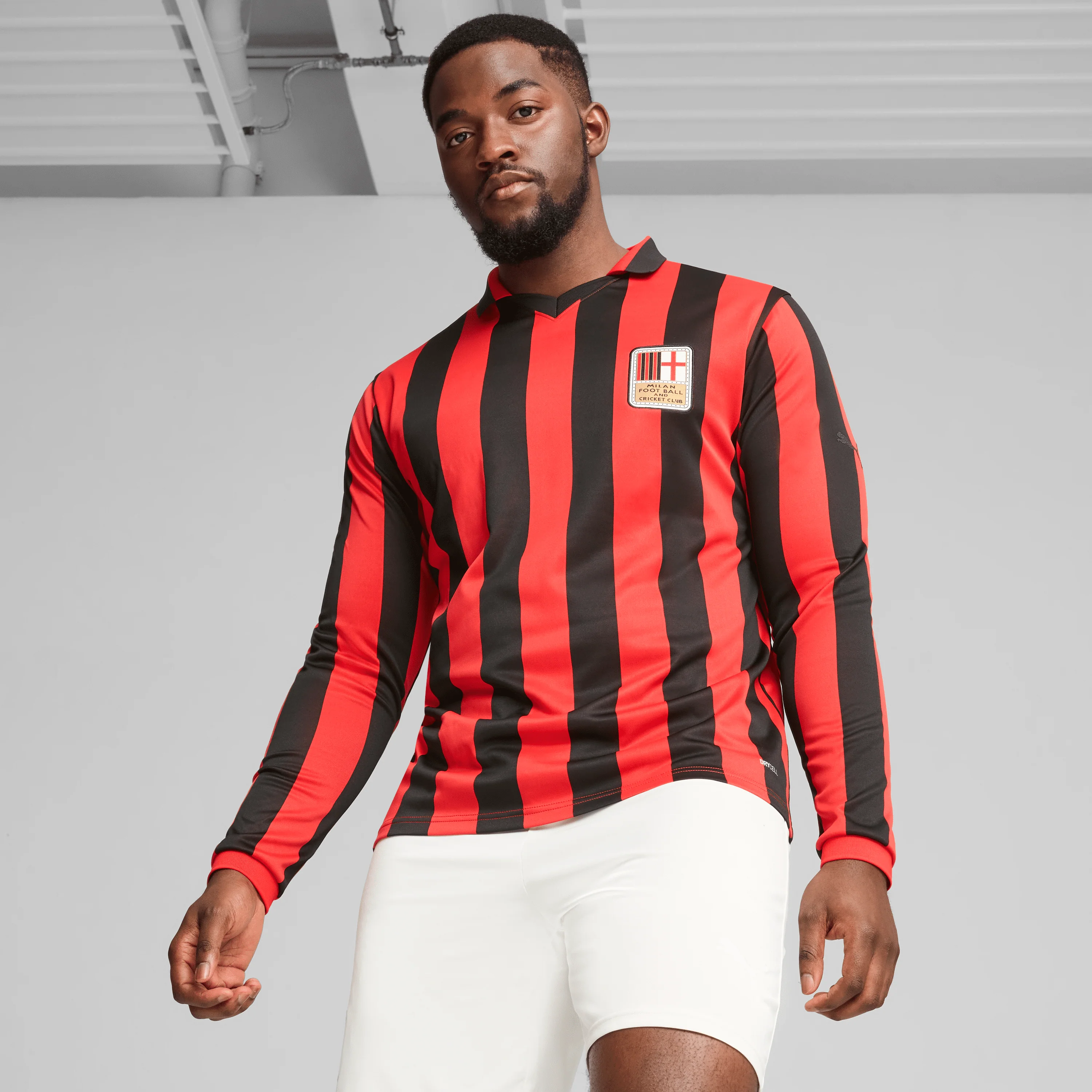 AC Milan 125th Anniversary Adults Jersey LS - Black - Image 3