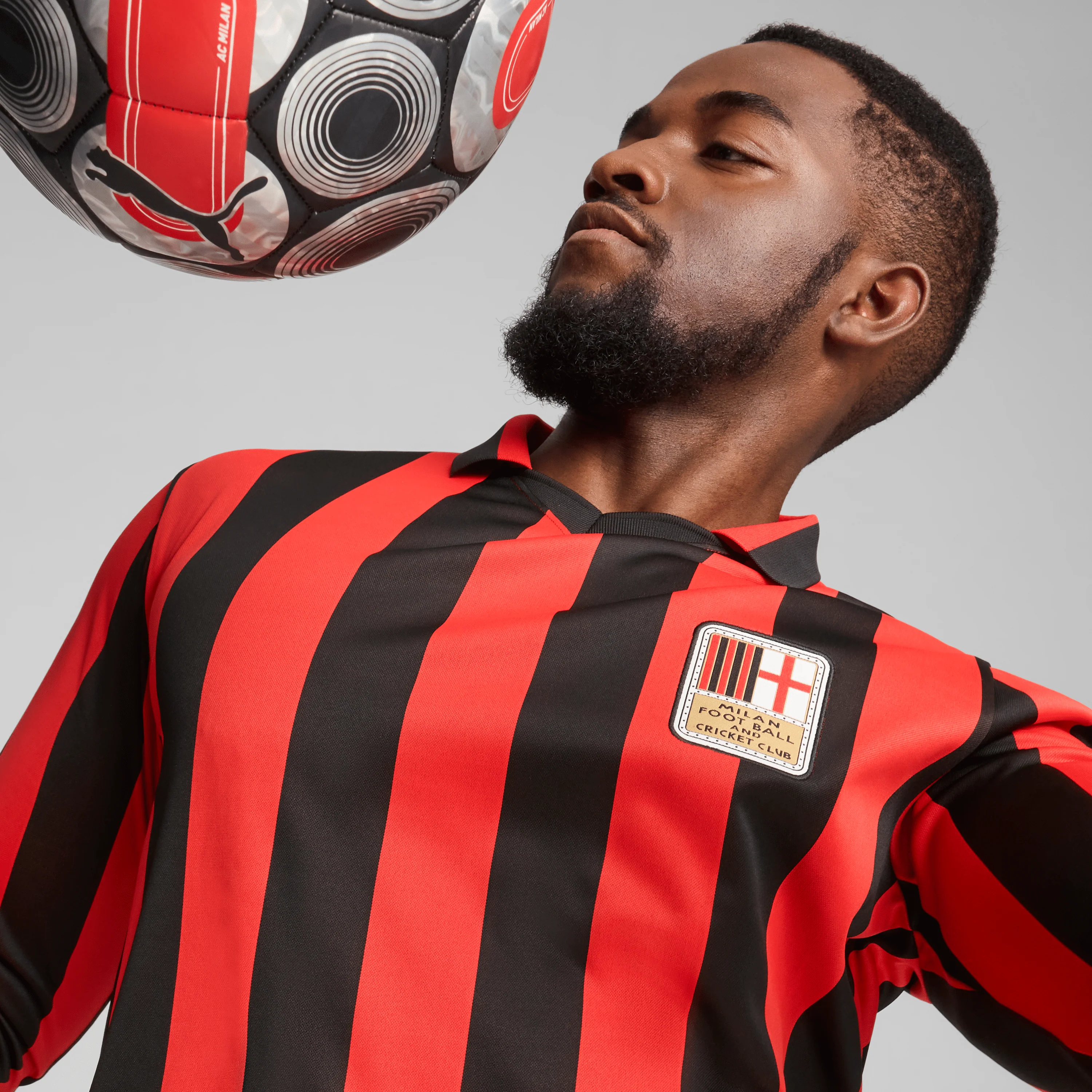 AC Milan 125th Anniversary Adults Jersey LS - Black - Image 4