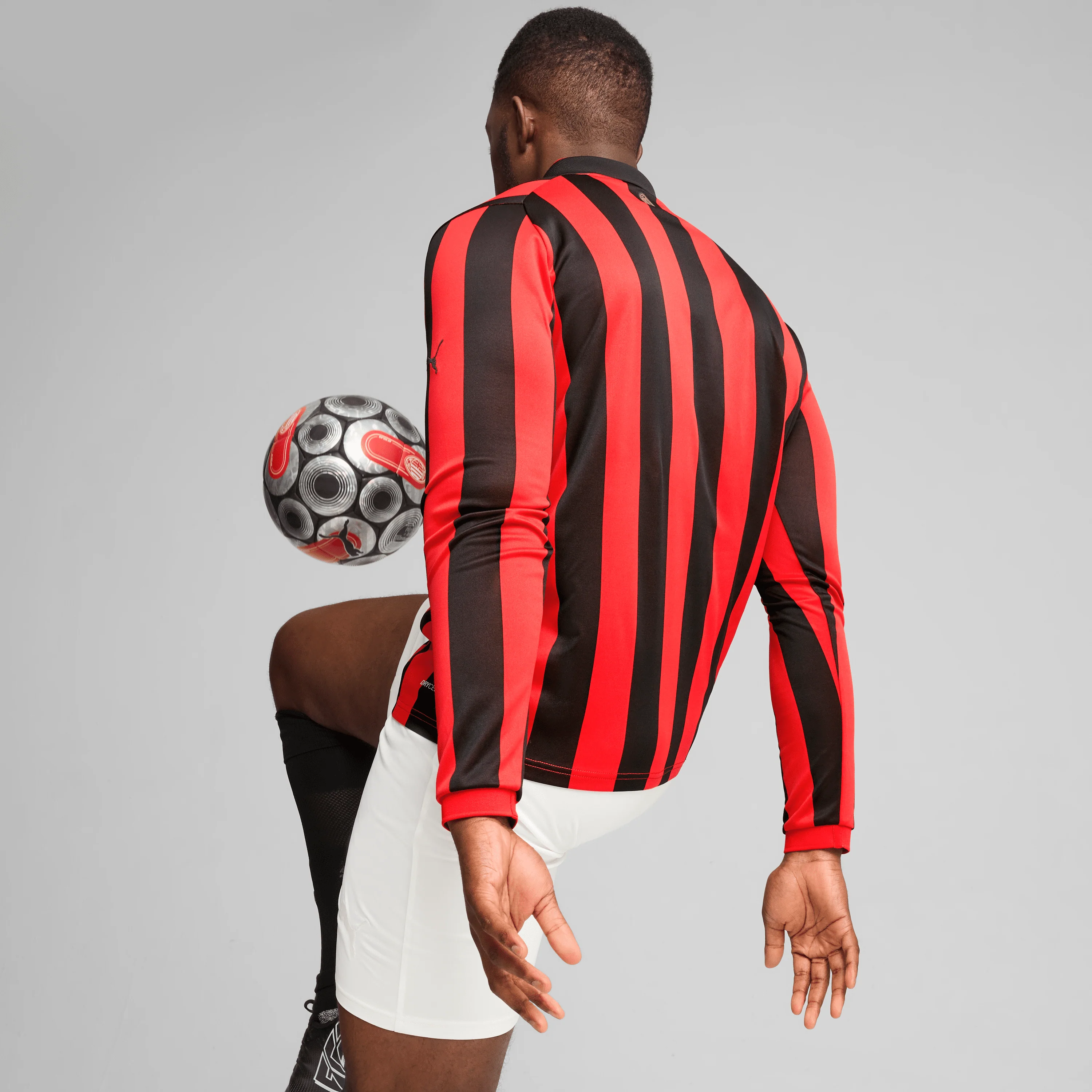 AC Milan 125th Anniversary Adults Jersey LS - Black - Image 6
