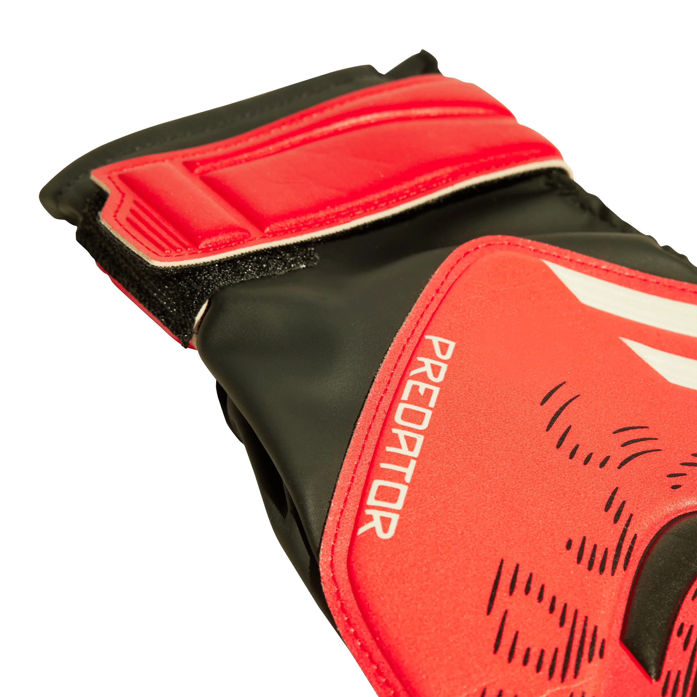 adidas Predator Pro Goalkeeper Gloves - Lucid Red/Black - Image 2
