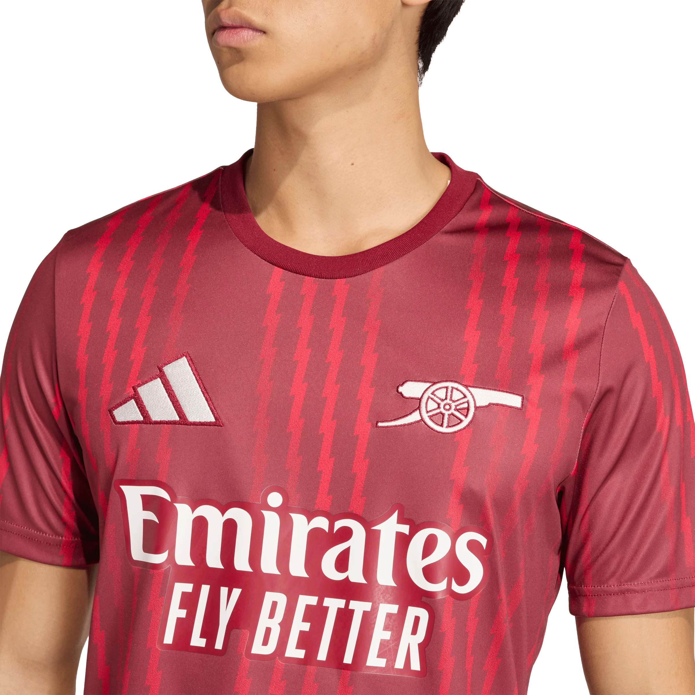 Arsenal FC Pre Match Adults Jersey Red 2025/26 - Image 6