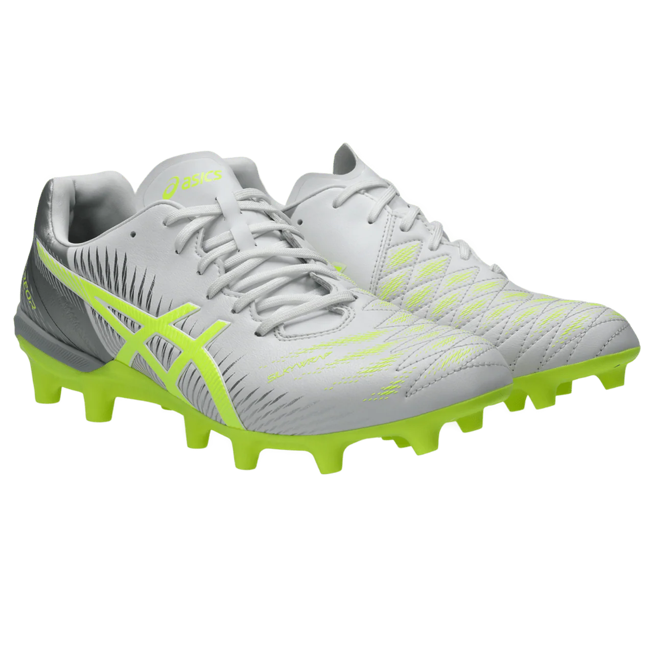 Asics Lethal Tigreor IT FF 4 FG Senior Football Boots - White/Safety Yellow - Image 3
