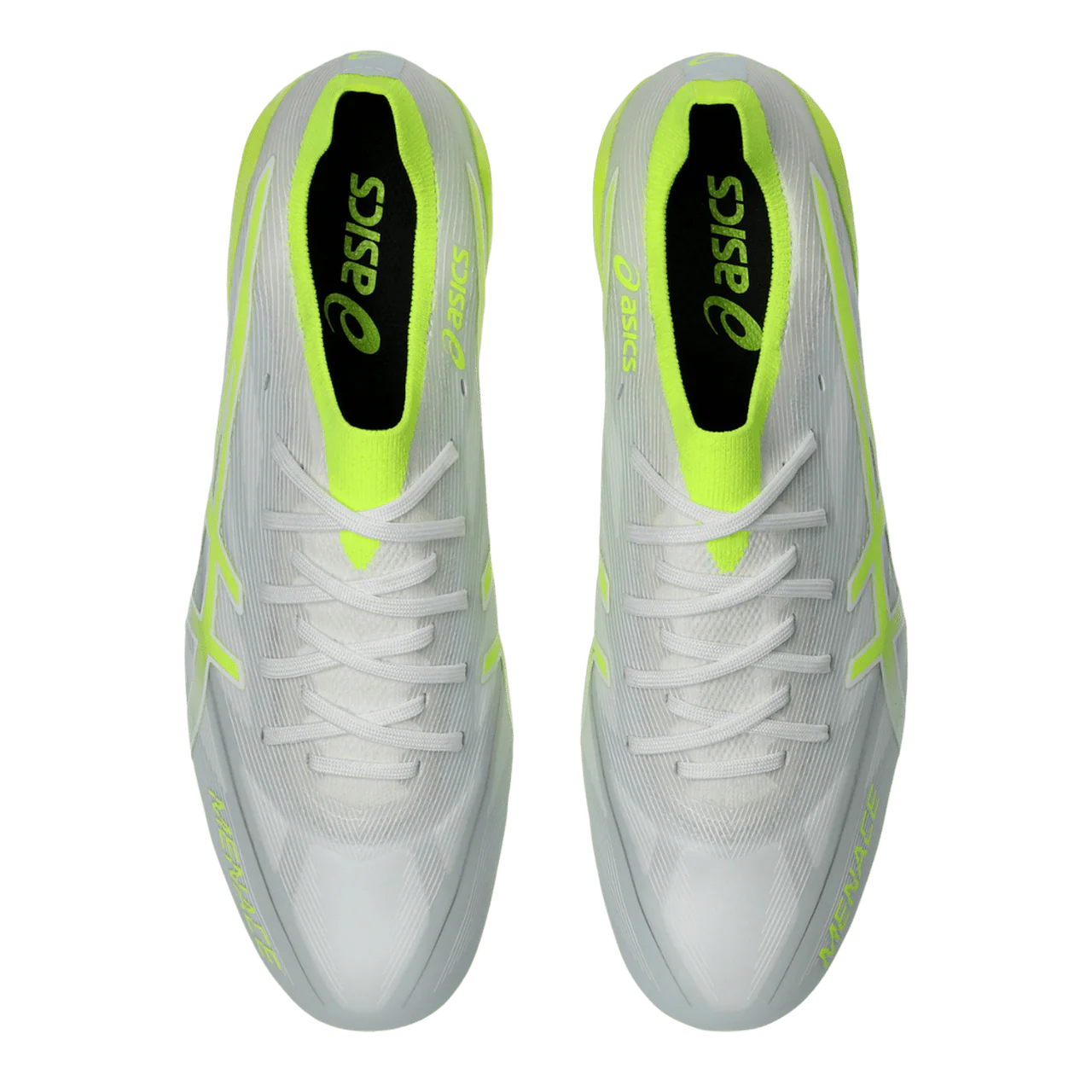 Asics Menace 5 FG Senior Football Boots - White/Safety Yellow - Image 6