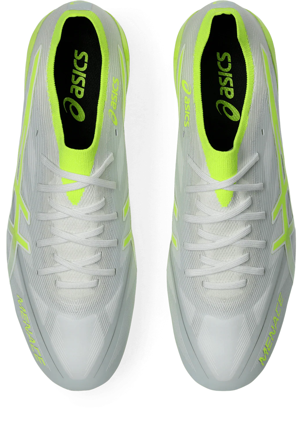 Asics Menace 5 Hybrid FG Senior Football Boots - White/Safety Yellow - Image 6