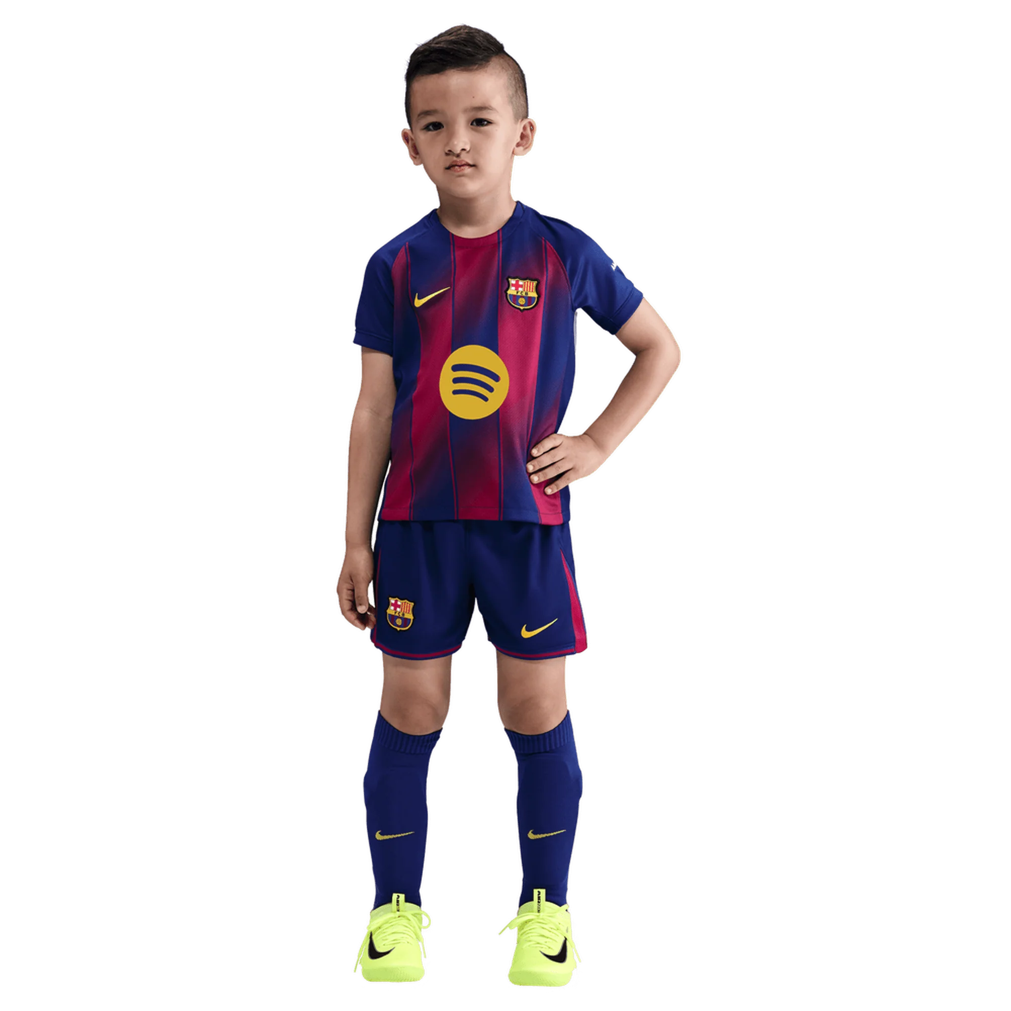 Barcelona FC Little Kids Home 3 Piece Kit 2025/26 - Image 4