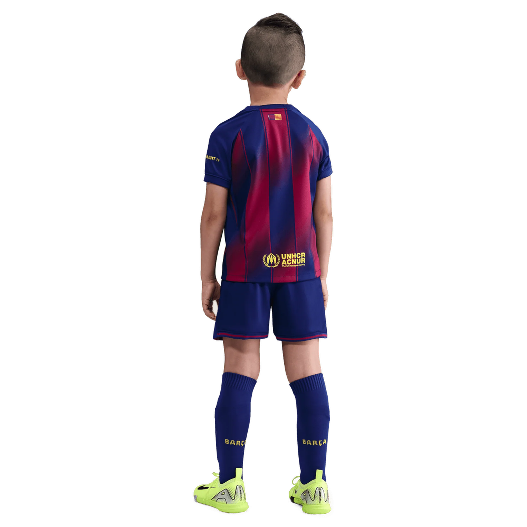 Barcelona FC Little Kids Home 3 Piece Kit 2025/26 - Image 5