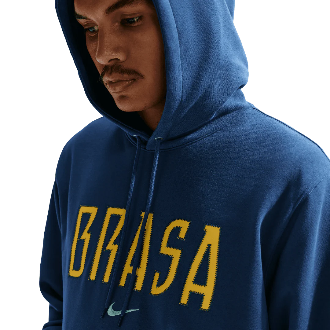 Brazil National Adults Club French Terry Pullover Hoodie 2026 - Image 3