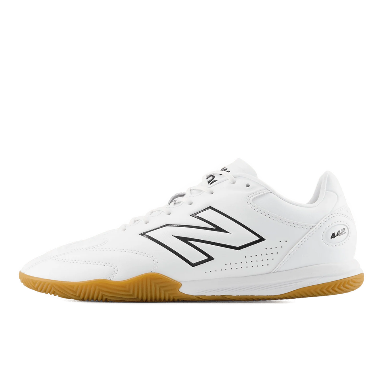New Balance 442 V3 Pro Indoor Senior Football Boots - White - Image 4