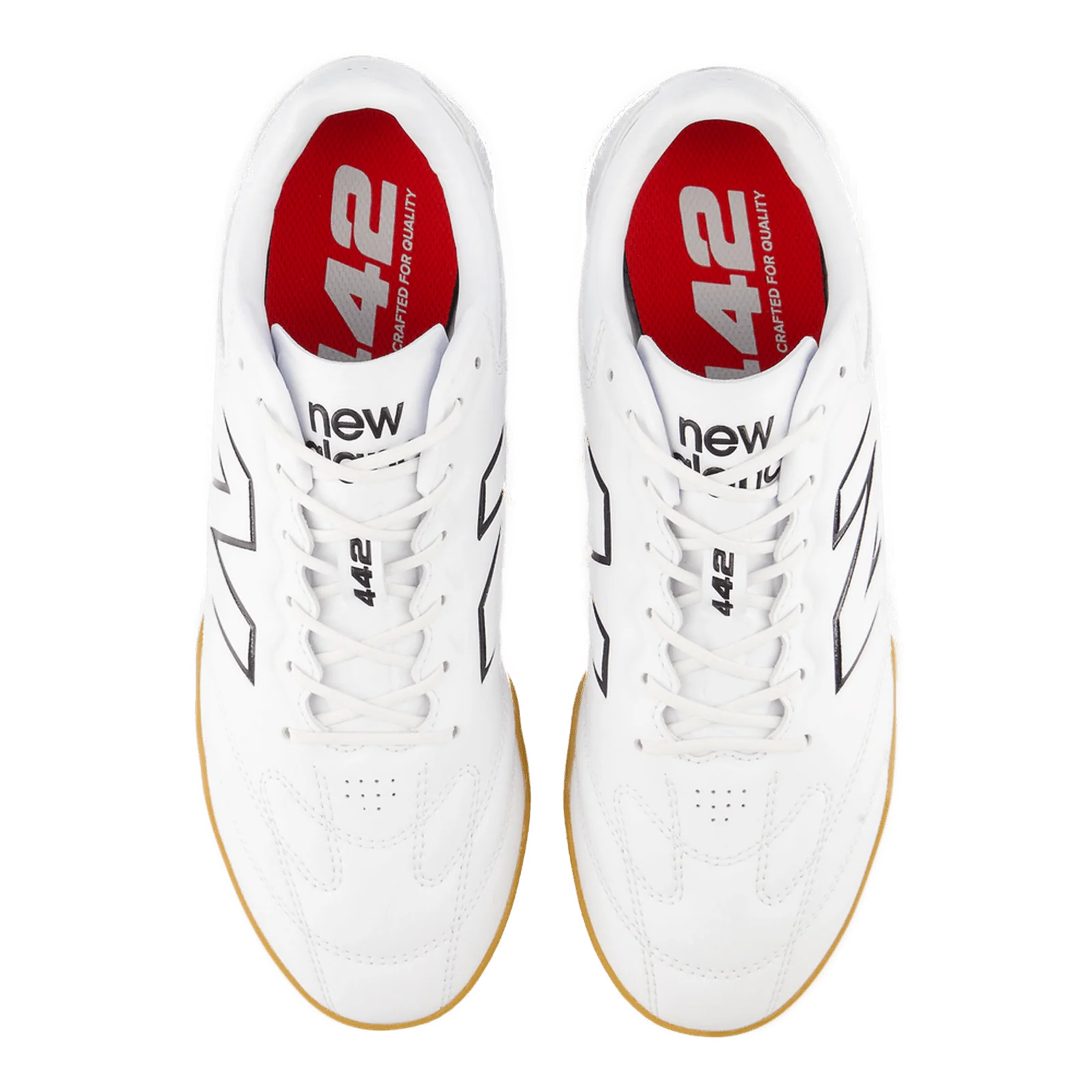 New Balance 442 V3 Pro Indoor Senior Football Boots - White - Image 9