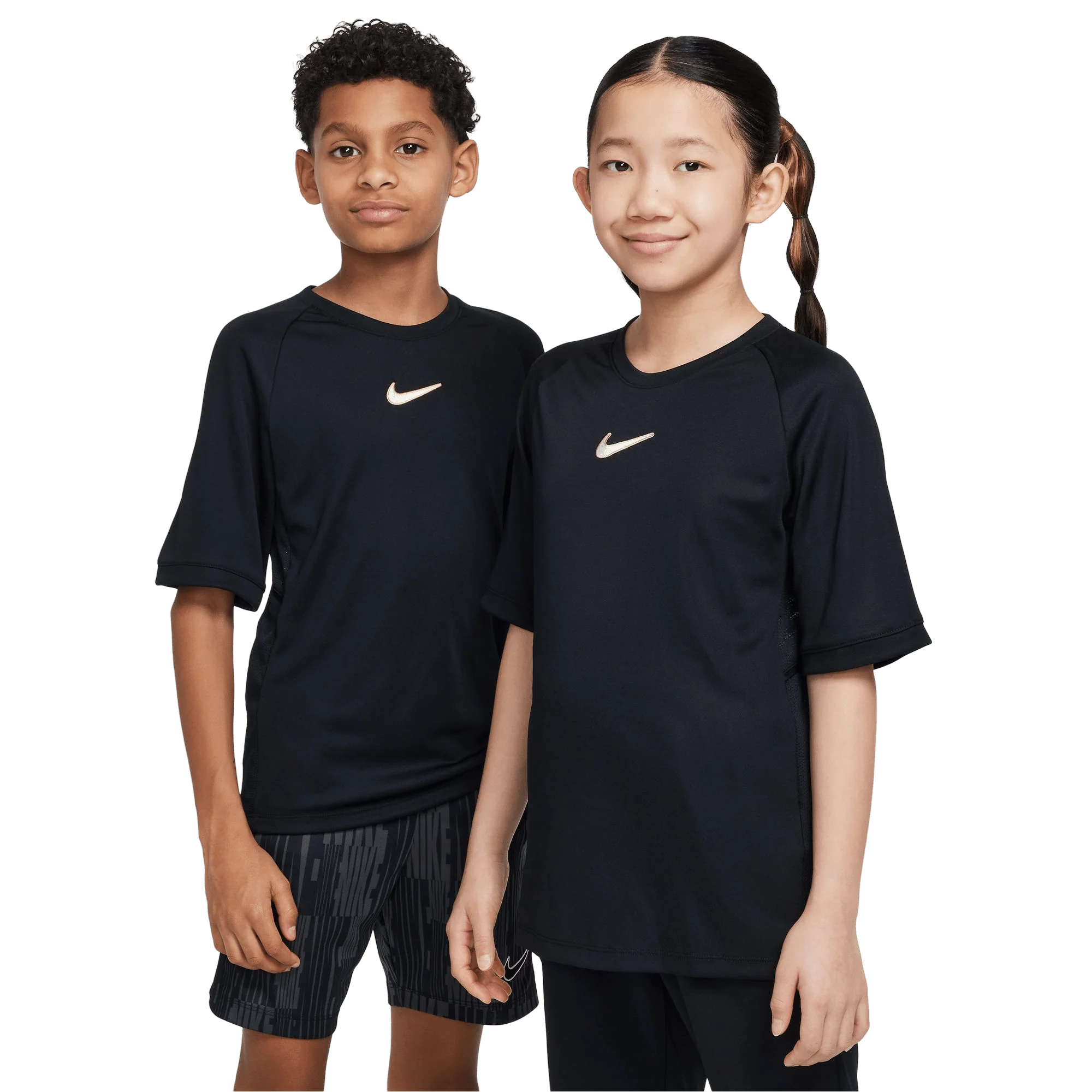 Nike Academy Dri-FIT Kids Football Top - Black/Ivory - Image 3