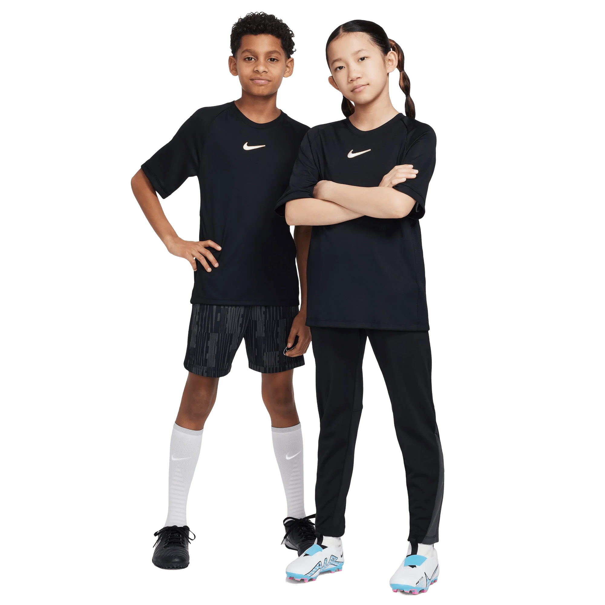 Nike Academy Dri-FIT Kids Football Top - Black/Ivory - Image 6