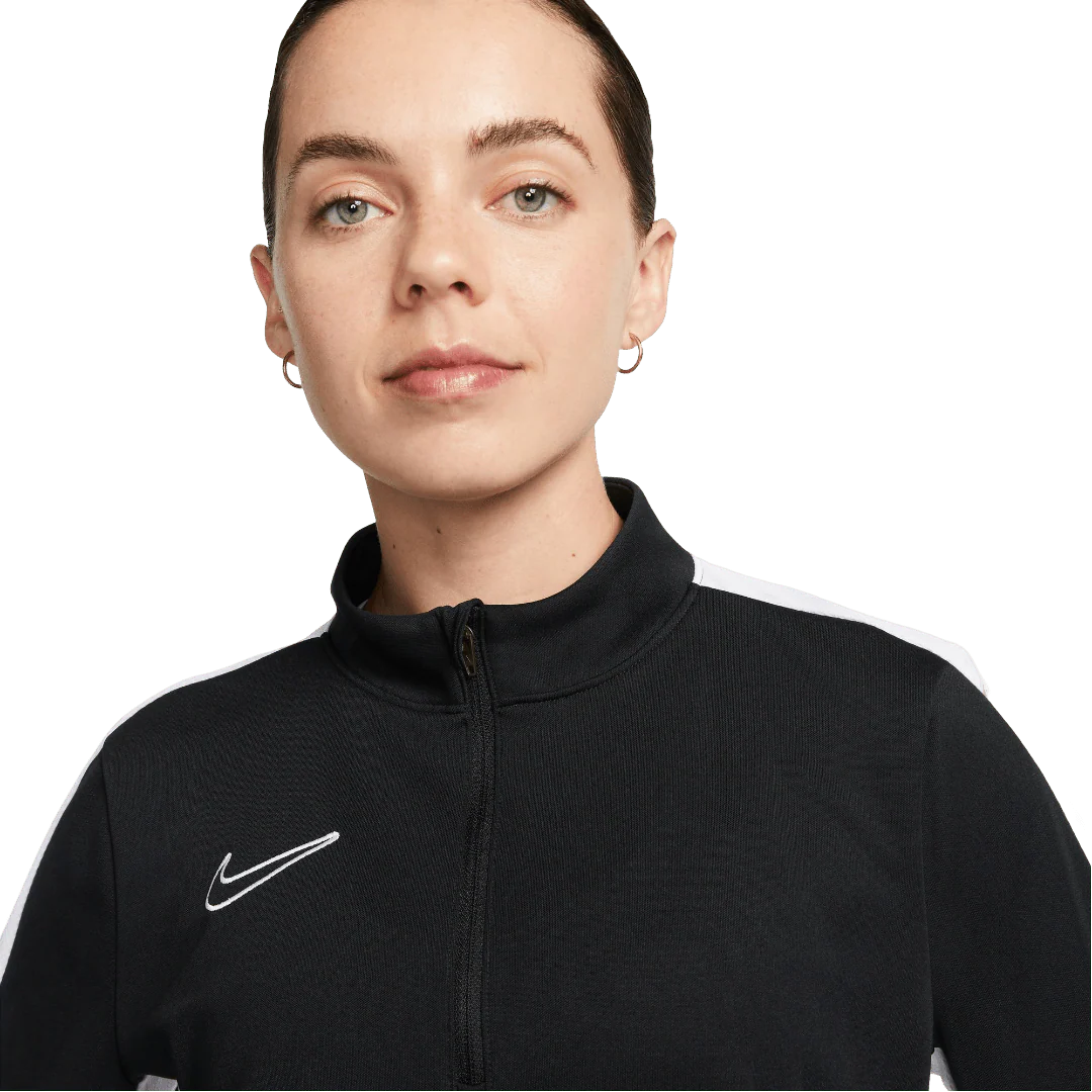 Nike Academy Women's Dri-FIT Football Drill Top - Black/White - Image 4