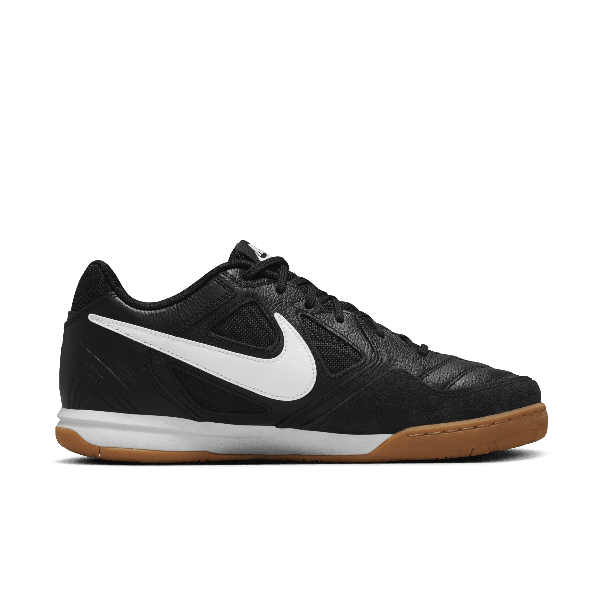 Nike Gato Indoor Senior Football Boots - Black/White/Gum - Image 3