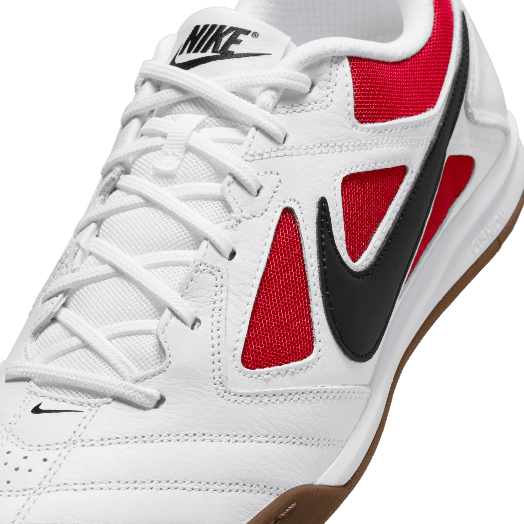 Nike Gato Indoor Senior Football Boots - White/Black/Gym Red - Image 9