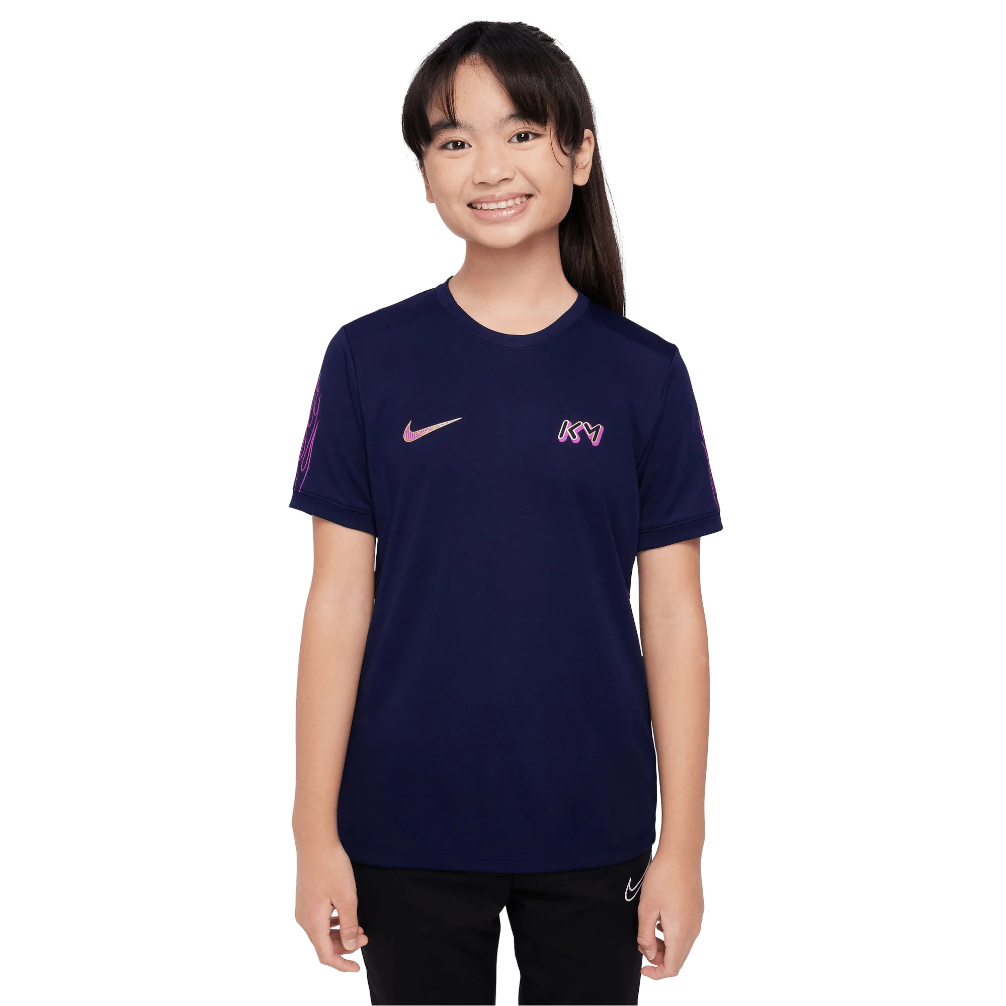 Nike Kylian Mbappe Academy Dri-FIT Kids Football Top - Blue