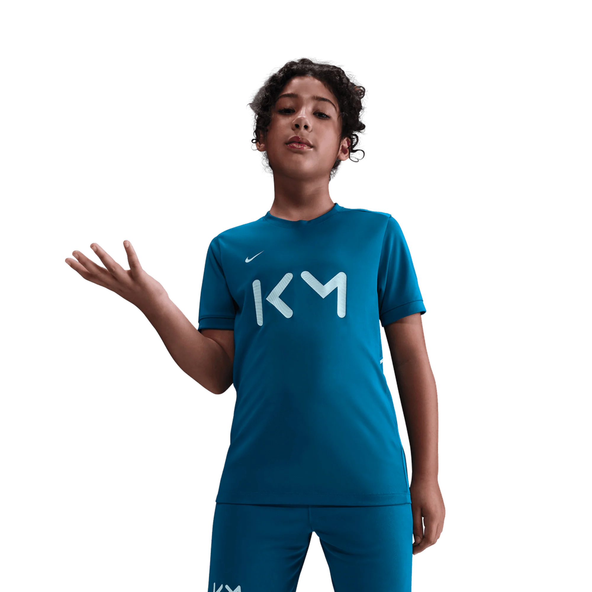 Nike Kylian Mbappe Academy Dri-FIT Kids Football Top - Green
