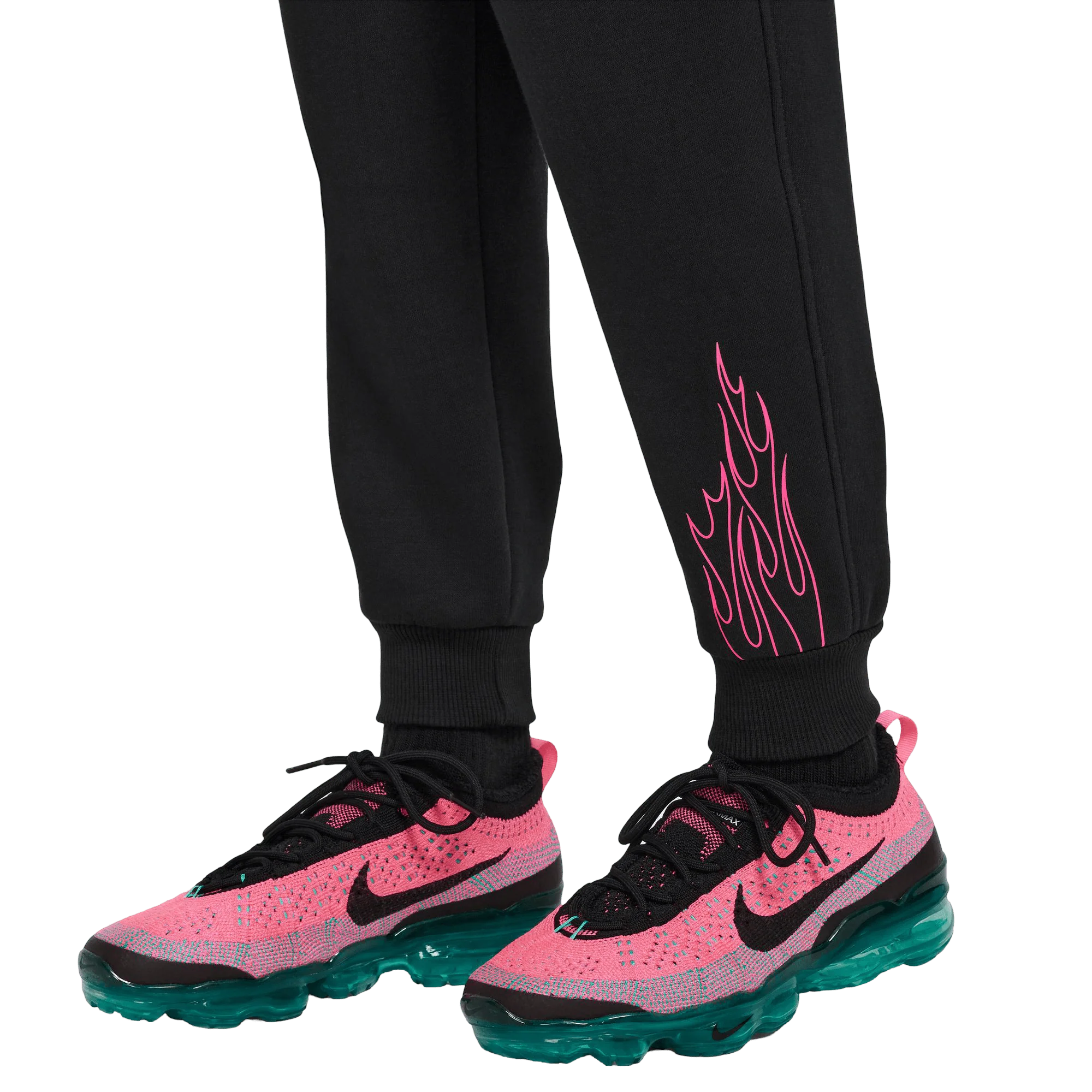 Nike Kylian Mbappe Club Fleece Kids Football Pants - Black/Pink - Image 5