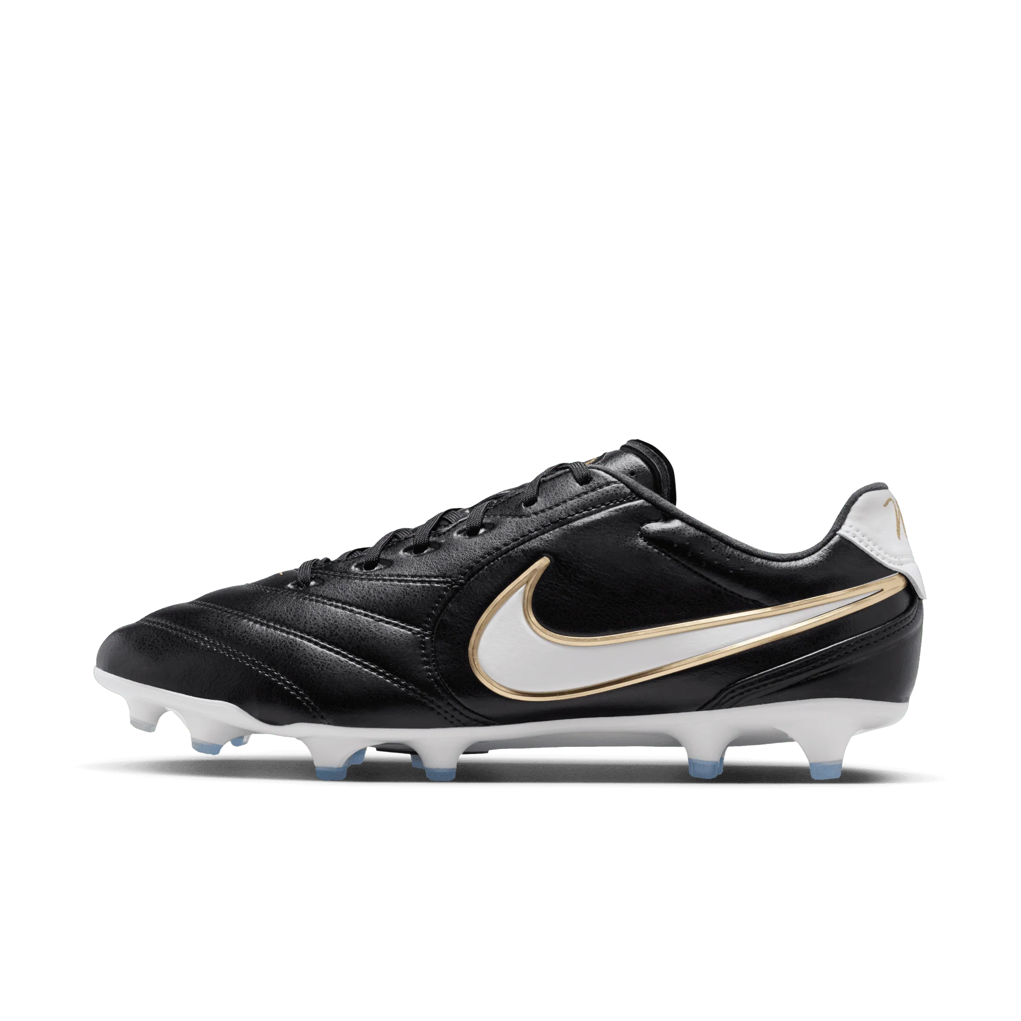 Nike Tiempo Ligera Pro FG Senior Football Boots - Black - Image 4