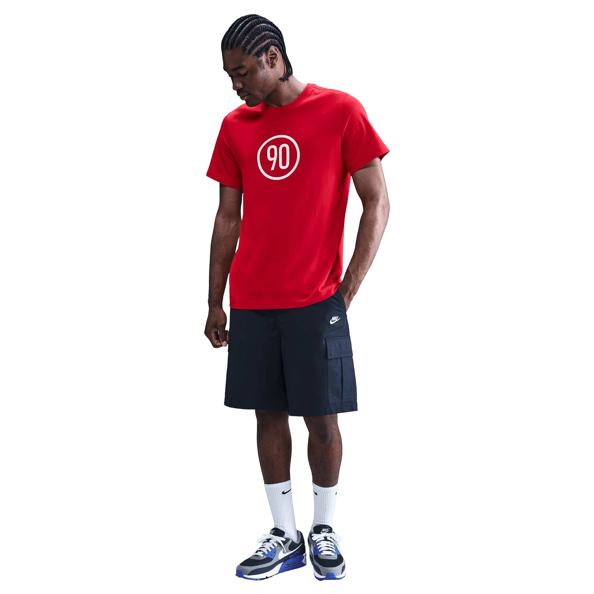 Nike Total 90 Adults Football Tee - University Red - Image 3