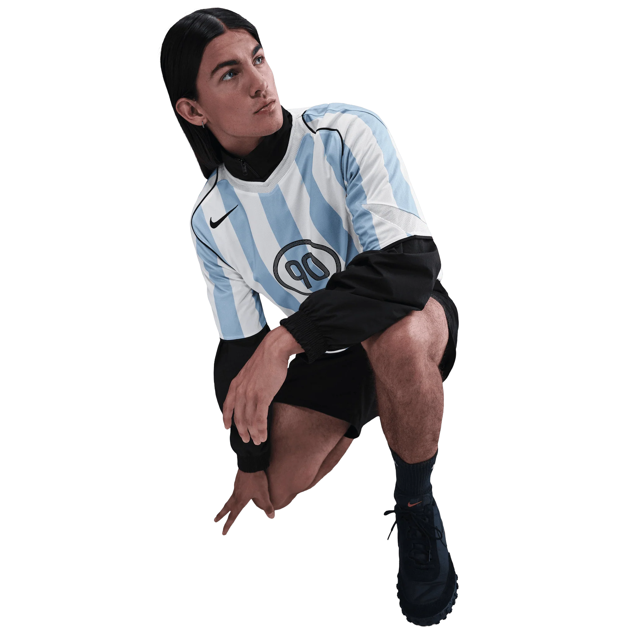 Nike Total 90 Dri-Fit Adults Football Jersey - Psychic Blue - Image 5
