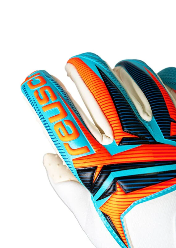 Reusch Attrakt SpeedBump-White/Blue - Image 3